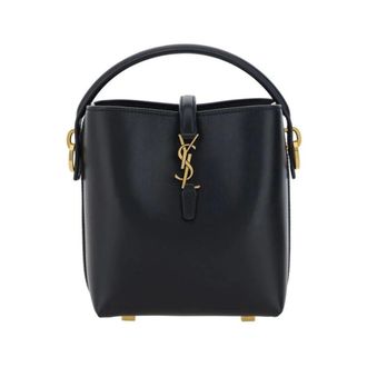 Saint Laurent Bolso Cubo Manhattan Peque&ntilde;o - Bags - Mujer - Negro - ONE SIZE