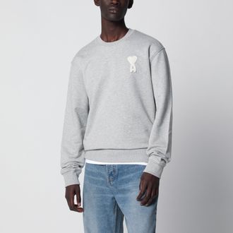Ami Grey Ami de Coeur cotton sweatshirt