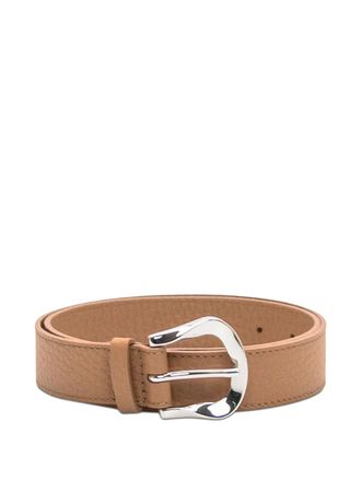 ベルト ORCIANI Woman Belt Brown D10396BUS CUOIO ORCIANI Grit leather belt with double metal loop. , color Brown