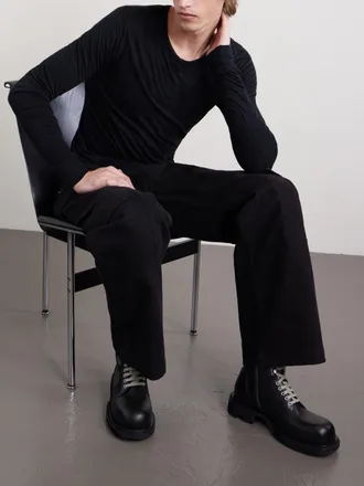 Rick Owens Army Gabe Leather Boots