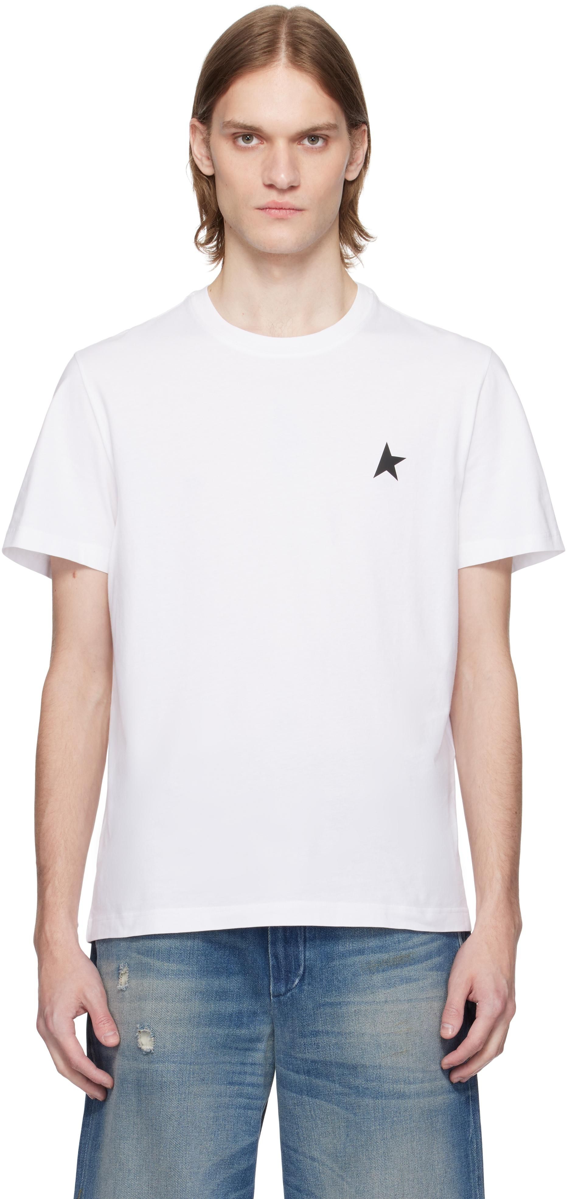 ★関税込★Golden ★スターロゴTシャツ★WHITE★ Logo Star T-Shirt, White - Golden Goose Tops | Maisonette