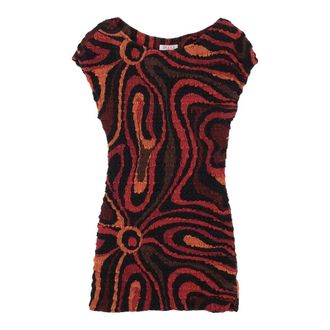 Pucci T-Shirts, female, Multicolor, Size: 2XL Nylon Dress with Crinkled Finish