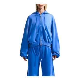 Nike (WMNS) Nike Energy Studio Fleece Hoodie Blue IM6092-405