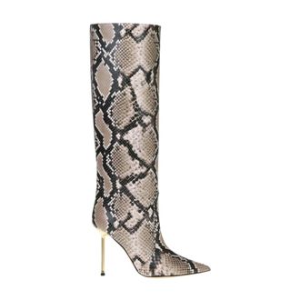 Ninalilou Stivale sopra il ginocchio con tacco Helen Chrome - - Shoes - Donna - Multicolore - 37 EU