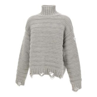 Maison Margiela Turtlenecks, male, Gray, L, Wool Jumper