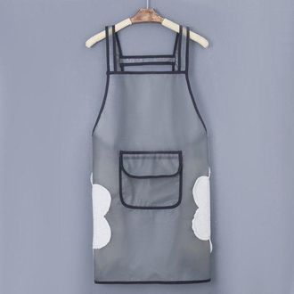No Brand 2 Delantales De Cocina, Impermeables, Transparentes, Para Hombres Y Mujeres, Delantales Para El Hogar, Accesorios Para Hornear, Resistentes Al Aceite,