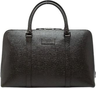 Gucci Pre-owned Weekend Bags, female, Brown, Size: ONE SIZE Pre-owned Leather Tote Bag