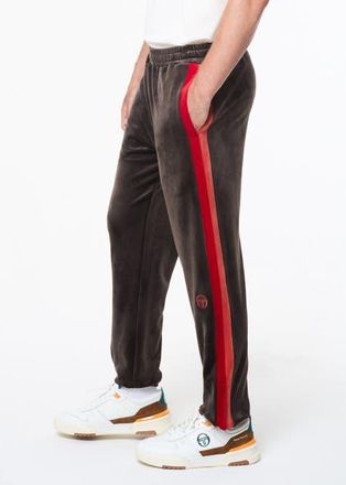 Sergio Tacchini Banda Velour Track Pant in Mulch at Nordstrom, Size Xxx-Large