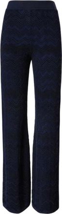 Missoni Wijde broek - Dames - Wijde Broeken - Blauw - S - Broeken