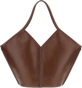 Hereu Calella Tote - Dames - Shoppers - Bruin - ONE Size - Leer - Tassen
