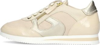 DL Sport Schoenen, Dames, Beige, 38 EU, Leer, Indonesia Sneaker