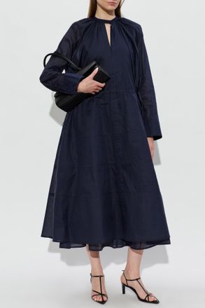 Jil Sander Oversize Dress, Womens, Navy Blue