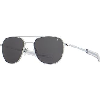 American Optical Original Pilot 52mm Aviator Nylon Polarized in Silver - Gnn-P at Nordstrom