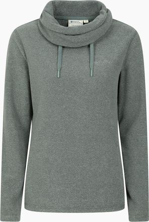 Mountain Warehouse Womens Mountain Warehouse Womens/Ladies Hebridean Cowl Neck Fleece Top - Green - Size: 16