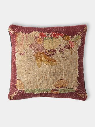 By Walid 19th-Century Napoleon III Aubusson Tapestry Linen and Cotton Cushion (13in/33cm)
