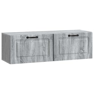 vidaXL Mueble Para Tv De Pared Gris Sonoma 98 X 31 X 30 Cm Vidaxl