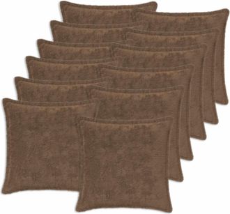 vidaXL Funda De Almohada 12 Uds. Houten Marr&oacute;n Claro 40 X 40 Cm Vidaxl