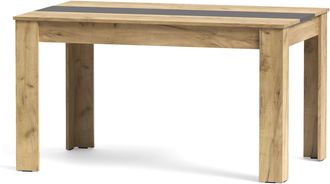 Home Heavenly Home Heavenlymesa De Comedor Mirko Fija - Dise&ntilde;o Moderno Y Resistente, Mesa Rectangular Para Comedor O Cocina - Estructura Esta Color Oak Gold Antraci