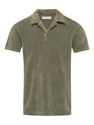 Orlebar Brown Terry Resort polo-collar top - Green