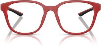 Ferrari 54mm Round Optical Glasses in Matte Red at Nordstrom