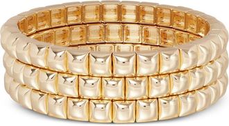 Roxanne Assoulin Mini Square Stud bracelet - Gold