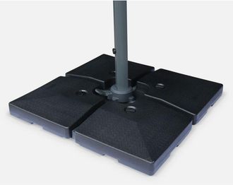 Sweeek Losa Lastrada Para Sombrilla De 51x51cm, Set De 4