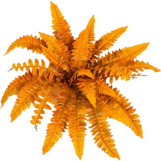 Nearly Natural 19-in Autumn Artificial Fall Boston Fern - Set of 6 in Orange at Nordstrom