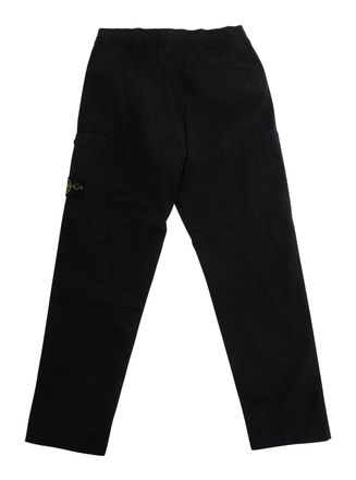 Stone Island Stretch Cotton Trousers - Black