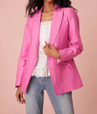 LoveShackFancy Lamia Tailored Suit Jacket In Meadow