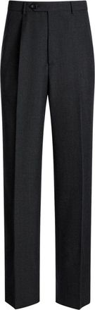 Bally pleated wool chino trousers - men - Wool - 46 - Grey