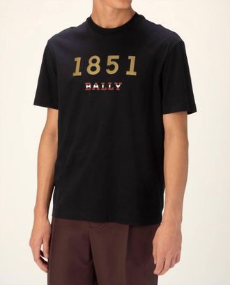 Bally Mens 1851 Logo T-Shirt In Black