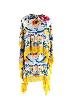 Dolce & Gabbana D&G Multicolor Pattern Kaftan Dress Size XS