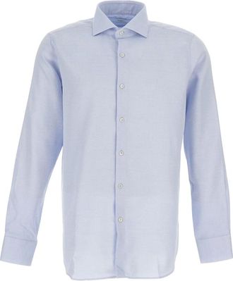 Bagutta Overhemden, Heren, Blauw, 3Xl, Katoen, Valter Shirt