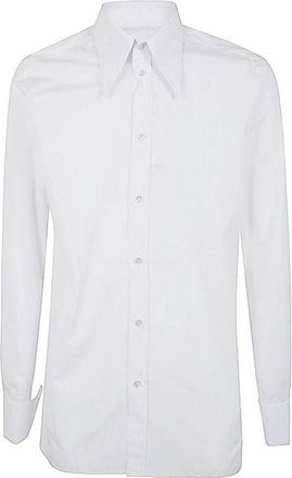 Maison Margiela White Cotton Dress Womens Shirt