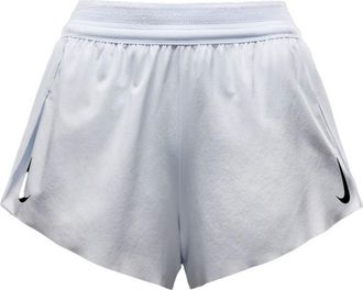 Nike AeroSwift Dri-FIT ADV Mid-Rise 3 Laufshorts f&uuml;r Damen | grau