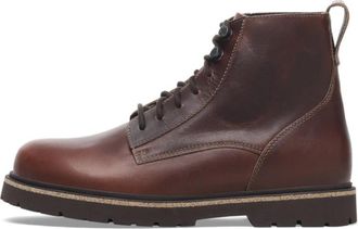 Birkenstock Highwood Lace Mid Regular Fit - Heren - Veterlaarzen - Bruin - 45 EU - Leer - Schoenen