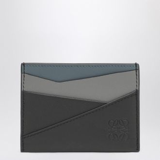 Loewe Puzzle cardholder in Asphalt Gray/Blue