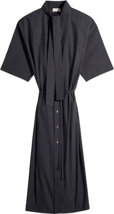 Christophe Lemaire Reversible Tube Dress - Dames - Maxi kleedjes - Blauw - S - Katoen - Kleedjes