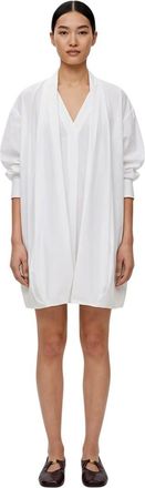 Loewe White V Neck Midi Dress