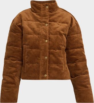 Paige Astor Corduroy Puffer Jacket