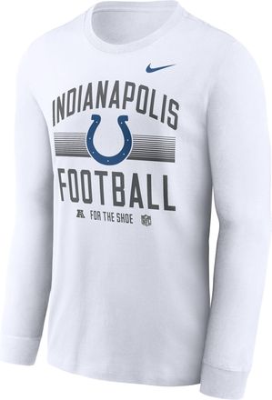 Nike Indianapolis Colts Essential Nike Mens Dri-FIT NFL Long-Sleeve T-Shirt in White | NKAC10A98-CWK