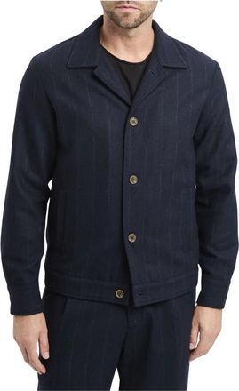 Myths Overshirt Gessata - Heren - Zomerjassen - Blauw - L - Wol - Jassen