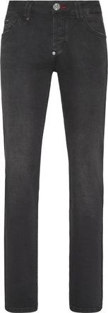 Philipp Plein Denim Broeken Straight Cut Supreme - Heren - Slim Fit Jeans - Zwart - W30 - Denim - Jeans