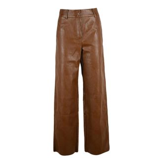 Pennyblack Pantaloni in Pelle - - Trousers - Donna - Marrone - 2XS