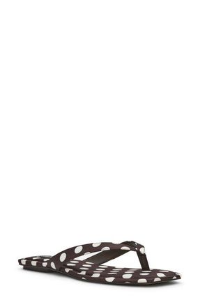 Steve Madden Trella Flip Flop in Black/White at Nordstrom, Size 9.5