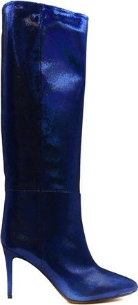 Anna F. Stijlvolle Laarzen - Dames - Laarzen met Hak - Blauw - 40 EU - Schoenen