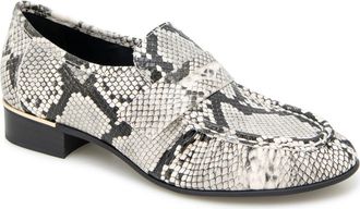 Kenneth Cole Reece Penny Loafer in Black/White Snake at Nordstrom Rack, Size 5.5