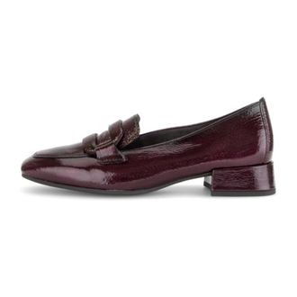 Gabor Schoenen, Dames, Rood, 34 EU, Leer, Square Toe Loafer