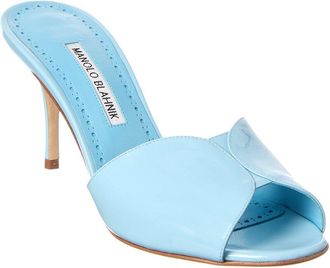 Manolo Blahnik Houramu 90 Patent Sandal