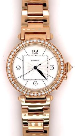 Cartier Pre-owned Cartier Cartier Pasha Automatic Diamond Silver Dial Ladies Watch 2770